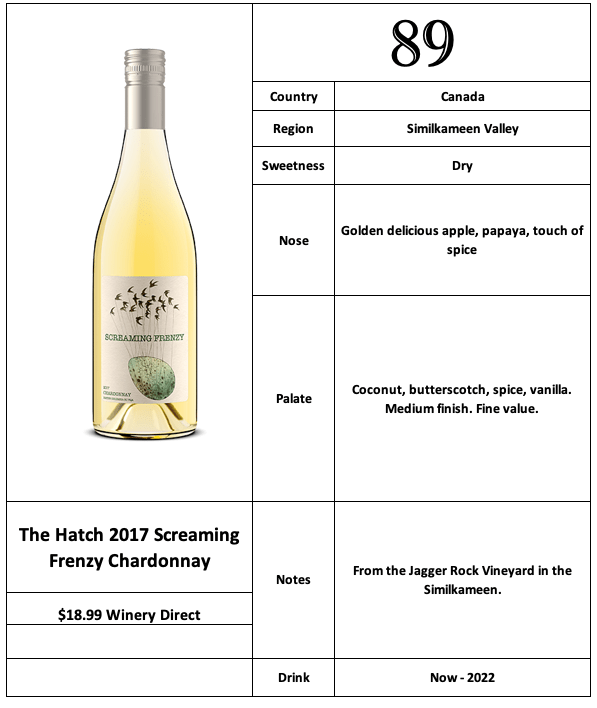 The Hatch 2017 Screaming Frenzy Chardonnay