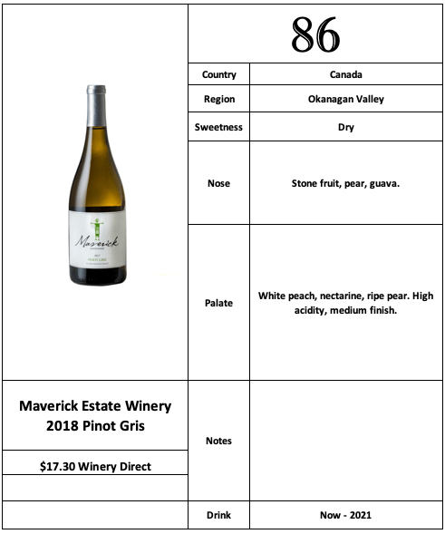 Maverick 2018 Pinot Gris