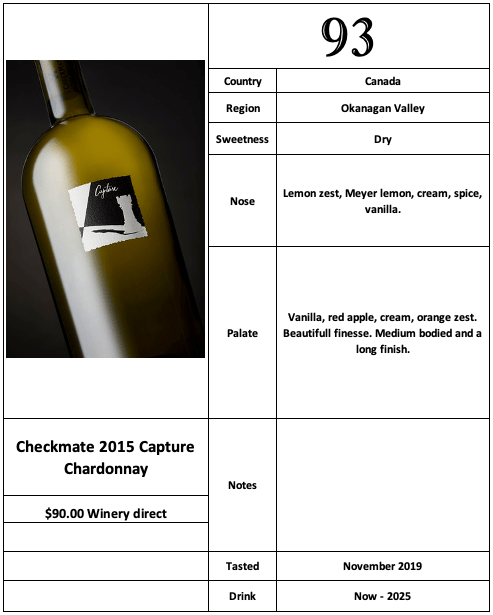 Checkmate 2015 Capture Chardonnay