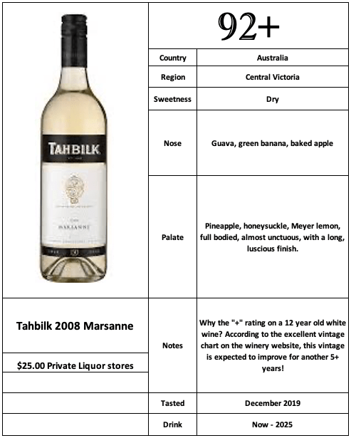 Tahbilk 2008 Marsanne