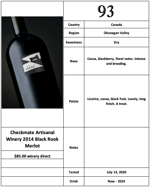 Checkmate 2014 Black Rook Merlot