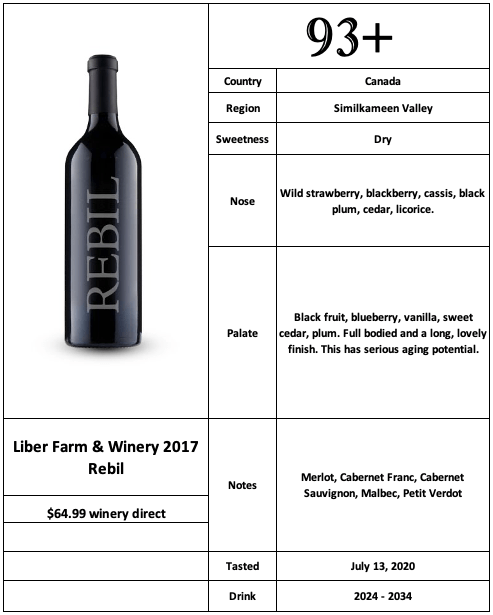Liber Farm &amp; Winery 2017 Rebil