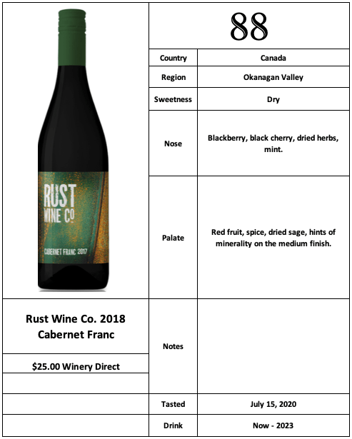 Rust Wine Co 2018 Cabernet Franc